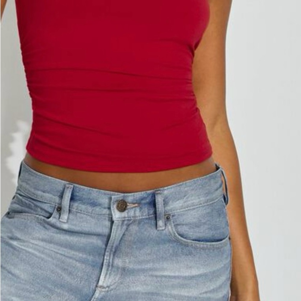 Red Sleeveless Women's Top